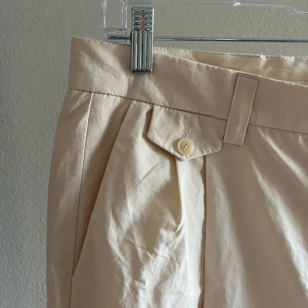 NWT NANUSHKA | GINI - Heavy Poplin High Rise Tailored Pants - Creme | Size Large